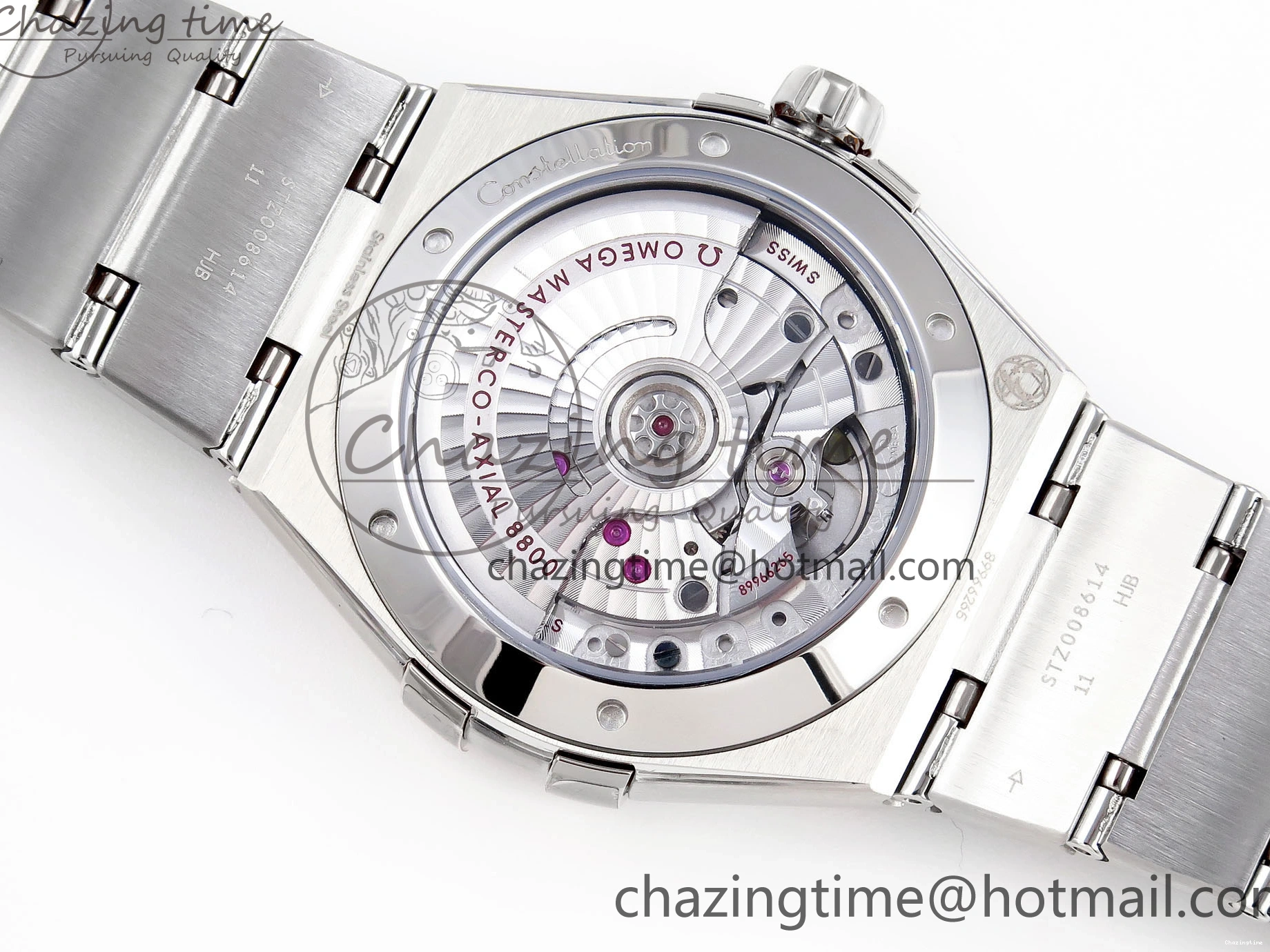 0208 Snug Constellation 39mm SS ASWF 1:1 Best Edition Black Dial on SS Bracelet A 7771